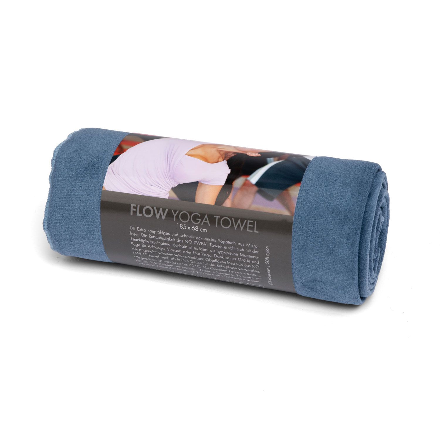 bodhi Yogatuch FLOW Towel L, Moonlight Blue (NO SWEAT Yoga Towel)