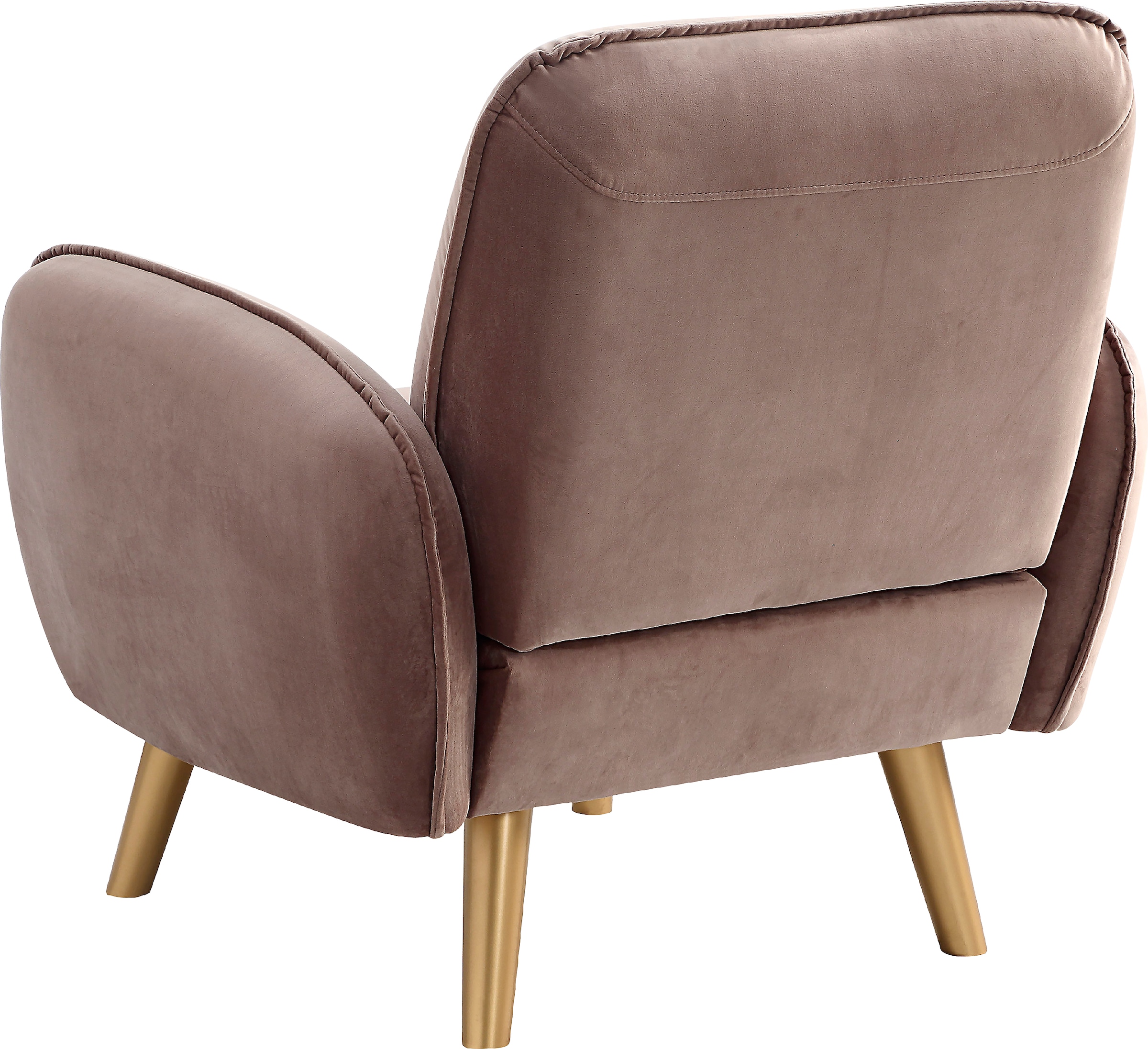 ATLANTIC home collection Sessel »Ben« mit Welleunterfederung, inkl. Dekokissen und goldene Massivholzfüsse