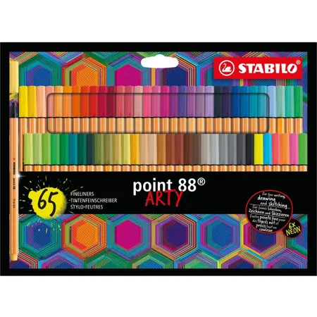 Fineliner STABILO point 88 ARTY - 65er Kartonetui