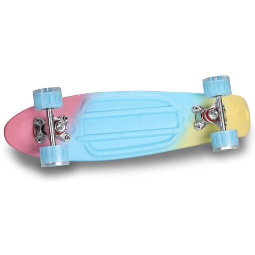 Skate infantil Cruiser em PU, cor Índigo, 56,5 x 15 cm