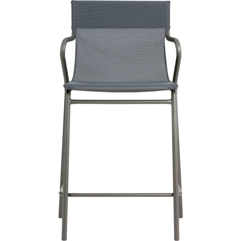 Fauteuil mi-haut Horizon Middle Lafuma - toile batyline - pied acier gris