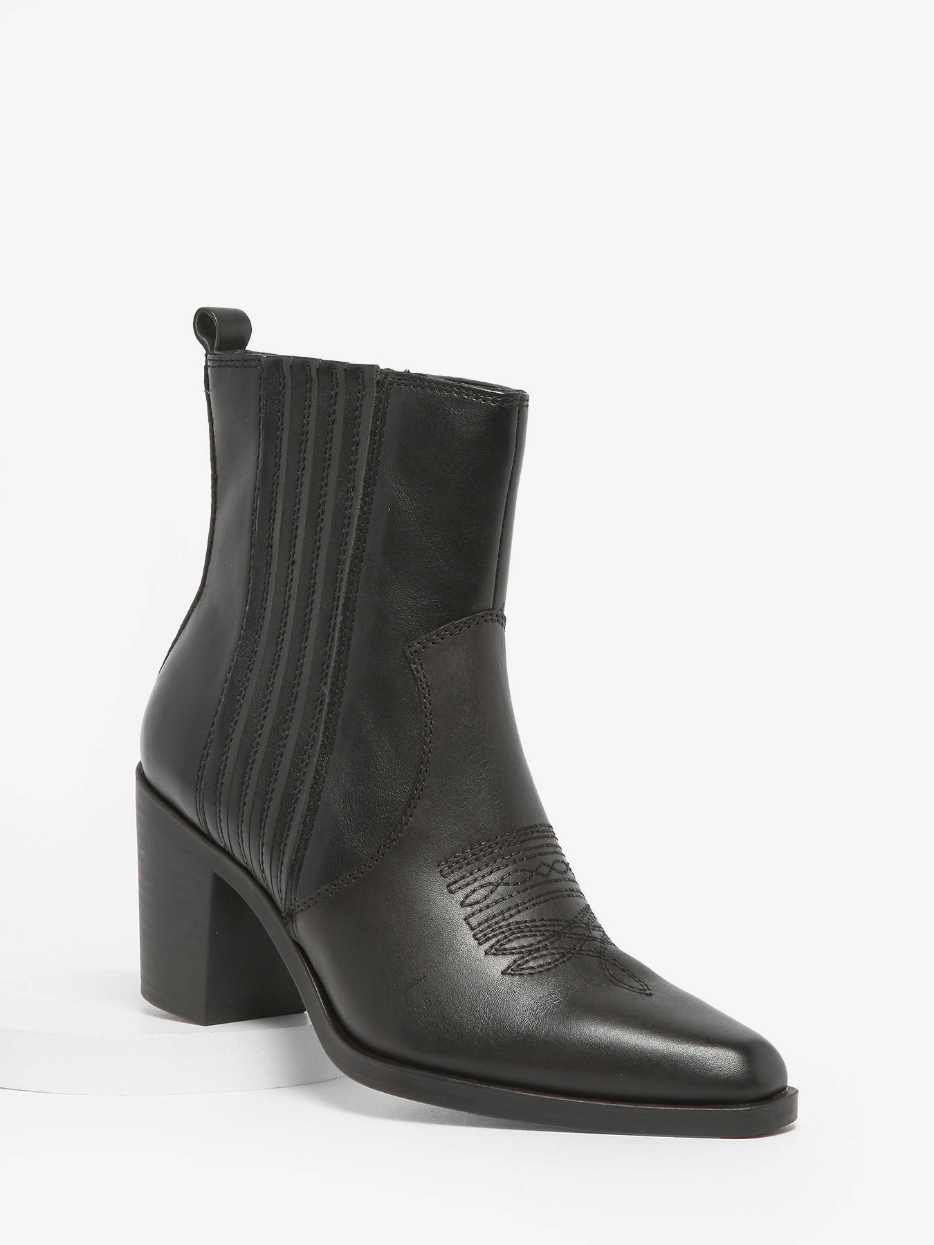 Bottines  talon en cuir TAMARIS