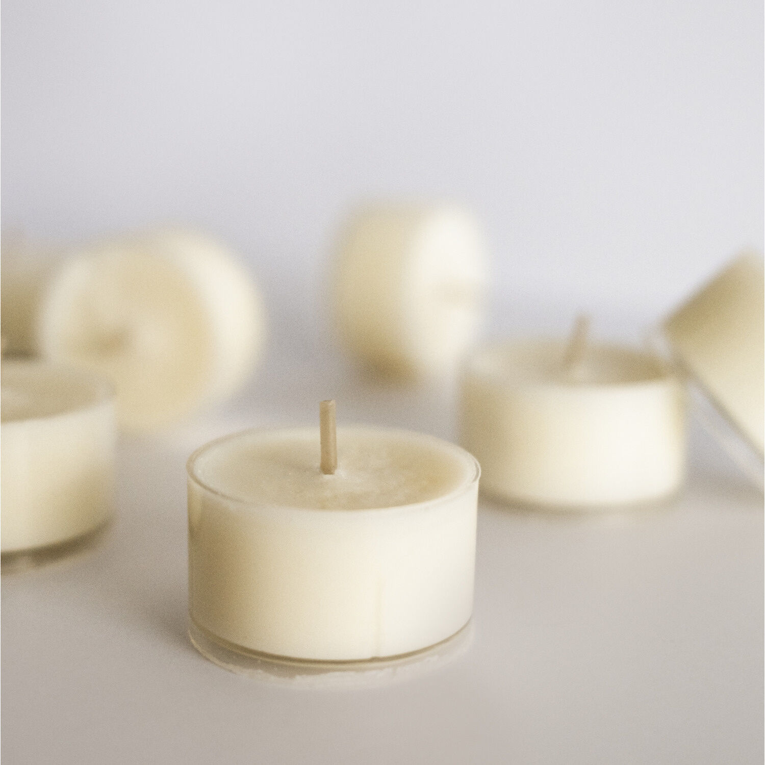 Teelichter aus Soja-Kokoswachs, 50er-Set