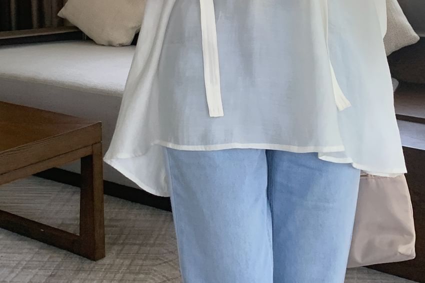 Coris - Blouse met lange mouwen en V-hals