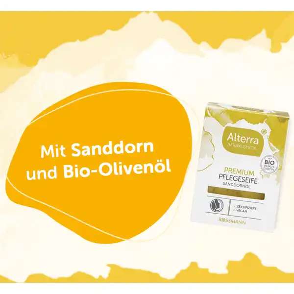 Premium Pflegeseife Sanddornöl