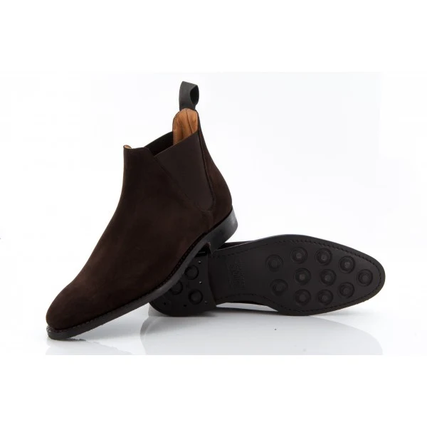 CROCKETT AND JONES - CHELSEA 8 SUEDE BROWN