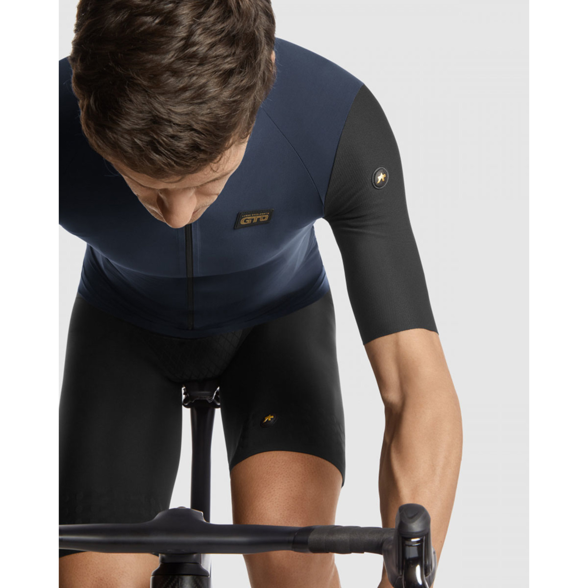 Assos MILLE GTO C2 Fietsshirt Korte Mouwen Blauw/Zwart Heren
