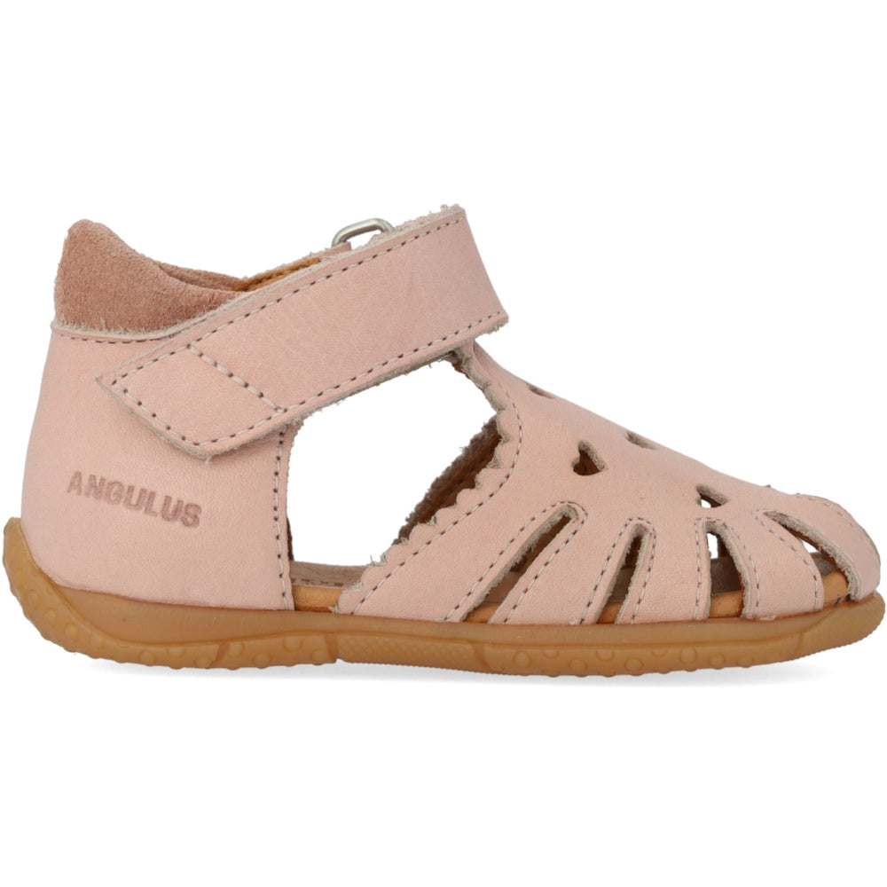 Køb Angulus Rosebud/Rosebud Barnets Første Sandal Med Udstanset Hjertemønster