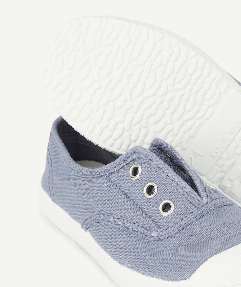CIENTABASKETS EN TOILE ENFANT BLEUES