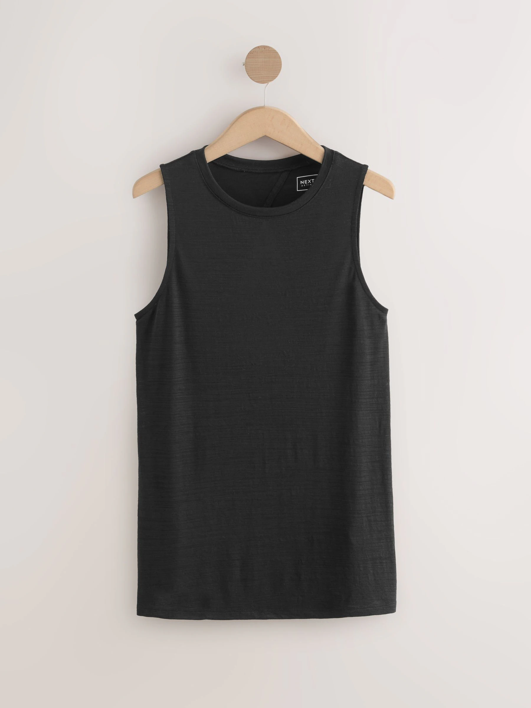 Zwart - Actieve lichtgewicht open rug tanktop