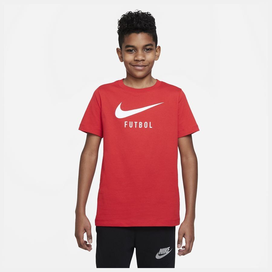 Nike T-Shirt NSW Swoosh - Rouge/Blanc Enfant