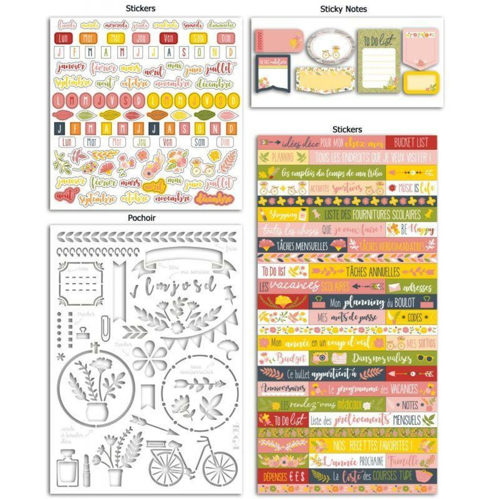 Bullet journal fleuri - coffret à personnaliser