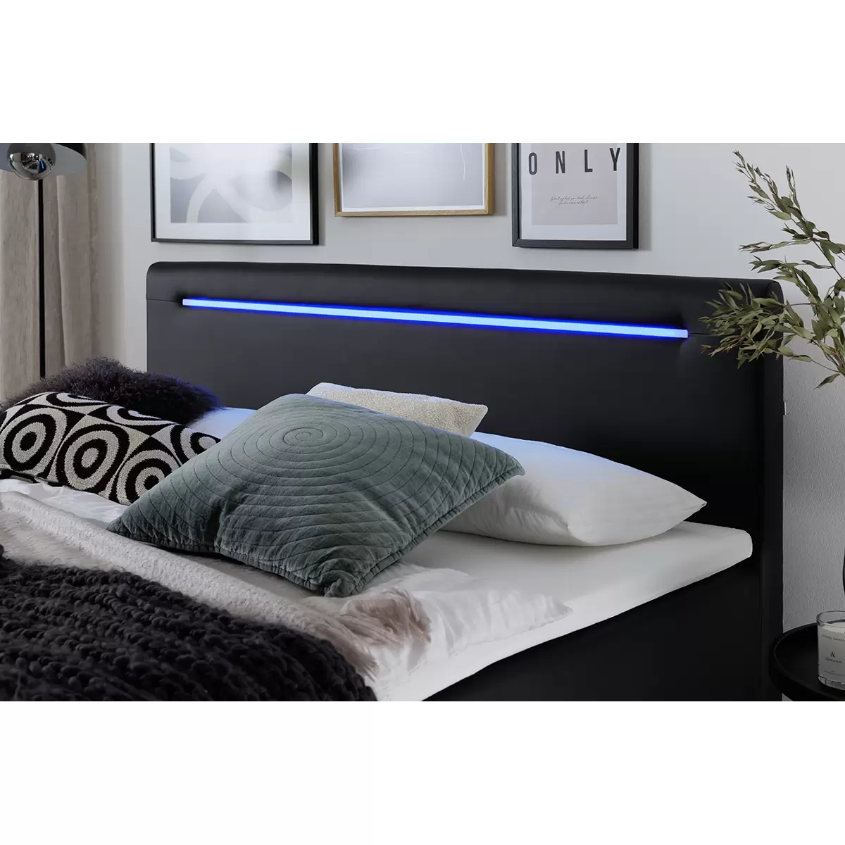 Boxspringbett Las Vegas I 160x200 Schwarz