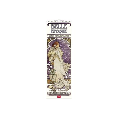 Legami - Calendrier mensuel 2024 - 16 x 49 cm - Belle Époque
