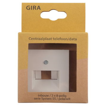 Gira ST55 Centraalplaat UTP Wit