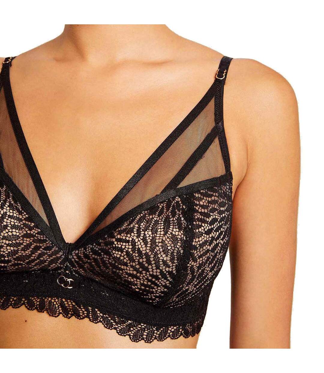 Soutien-gorge souple sans armatures noir Yasmine