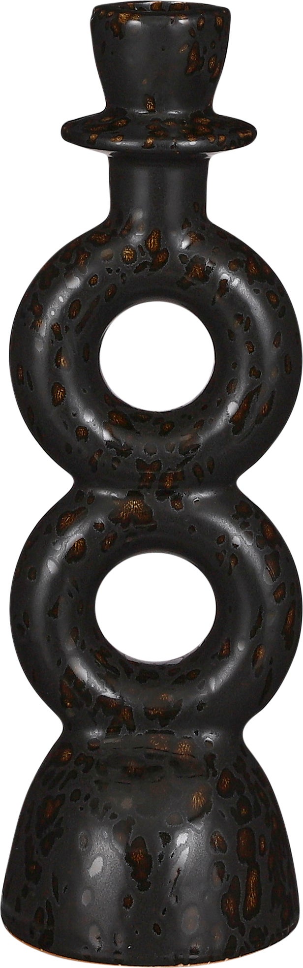 Mica Decorations kandelaar zwart D 8 H 24 cm