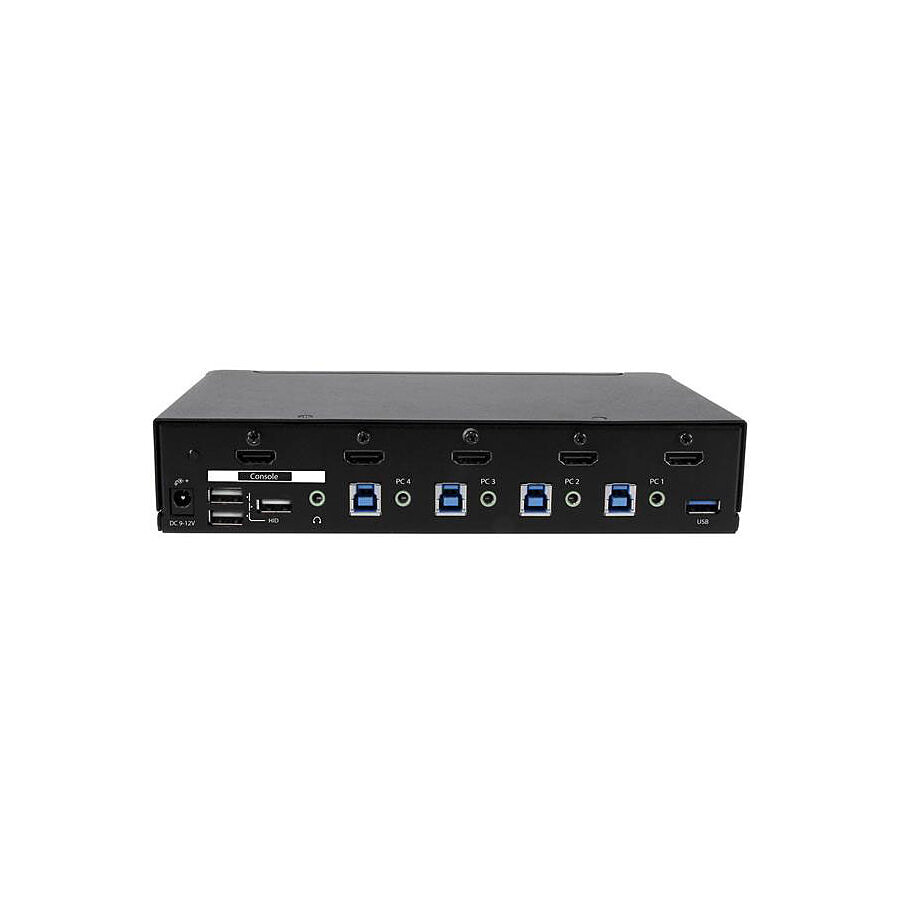 StarTech.com Commutateur KVM HDMI USB 4 ports avec audio
