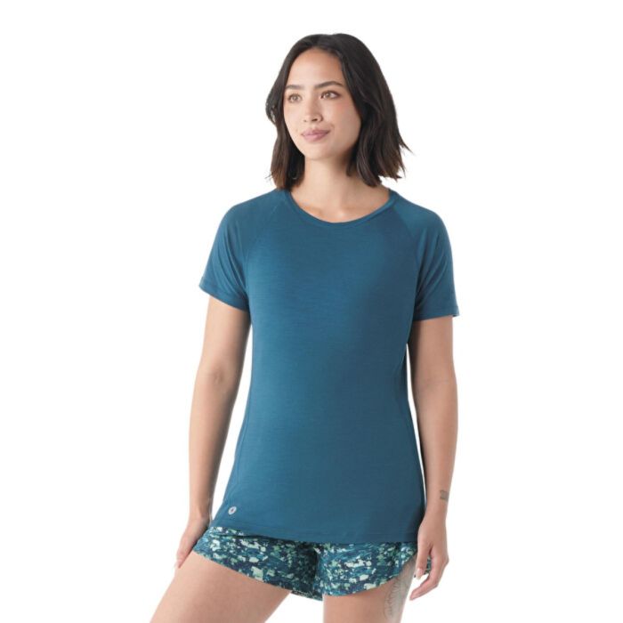 Smartwool Dame T-shirts Merino Sport Ultralite Short Sleeve Blå