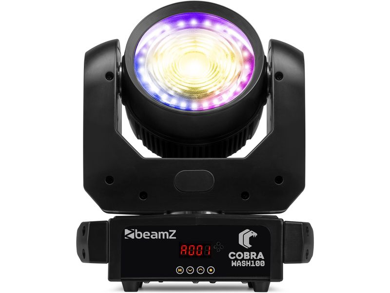 BeamZ Moving Head Cobra Wash 100 LED Wash Moving Head 100W