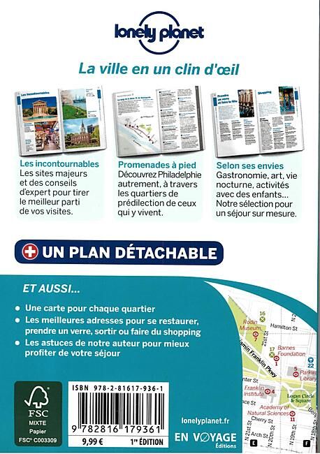 LONELY PLANET - PHILADELPHIE EN QUELQUES JOURS