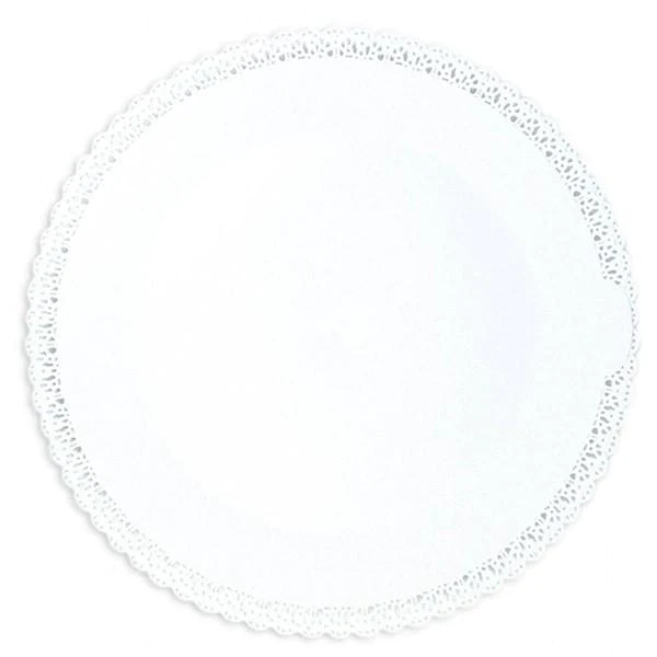 Plat dentelle rond Ø 32 cm - Blanc Scrapcooking