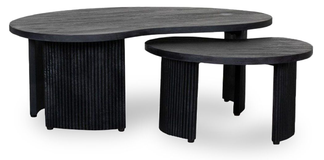 Salontafelset Zwart AC-49.108 Timon B100 x D58 x H40 cm