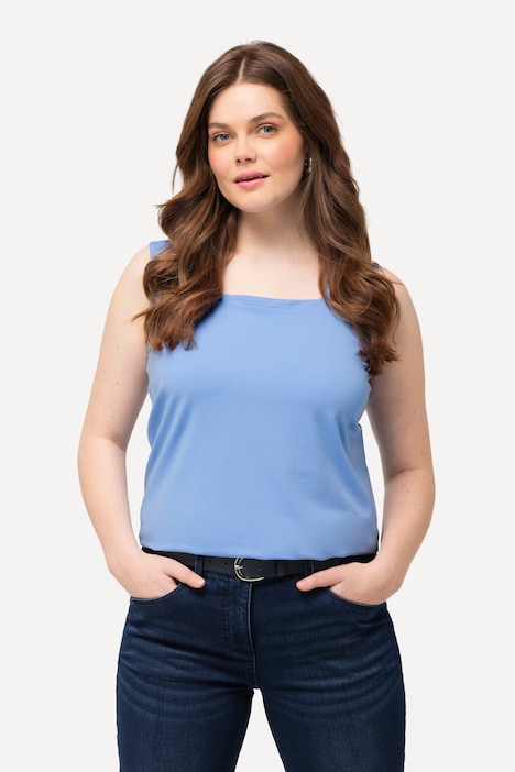 Longtop, Classic Fit, Carree-Ausschnitt, ärmellos