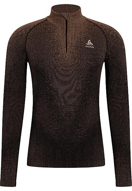 ODLO - T-SHIRT ML DEMI ZIP BLACKCOMB ECO 1/2 ZIP M