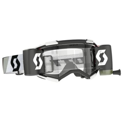 Masque cross Scott Fury WFS - premium black/white clear works 2024 - Noir / Blanc