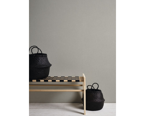 Vliesbehang 36922-6 Metropolitan Stories effen textiel grijs