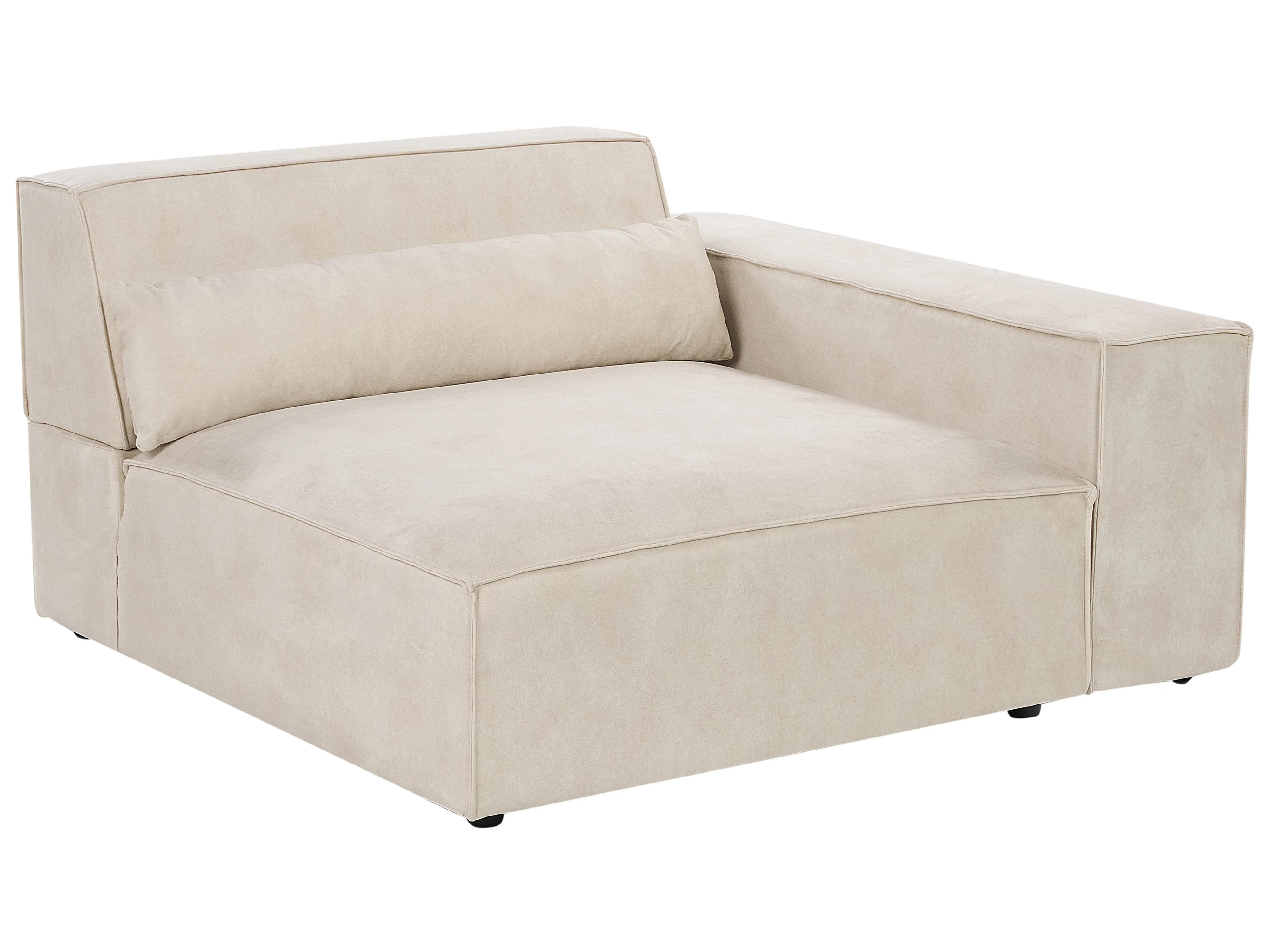 Modulaire bank 3-zits HELLNAR Fluweel Lichtbeige