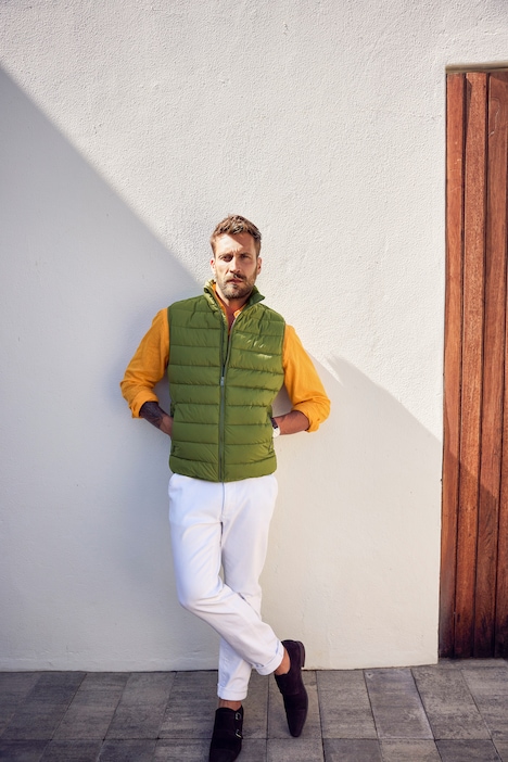 Steppweste, Outdoor, Stehkragen, Zipper, bis  8 XL