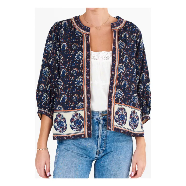 M.A.B.E. Veste Imprimée Seren | Bleu foncé