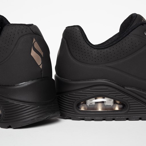 Skechers Uno Stand On Air Sneakers zwart Textiel