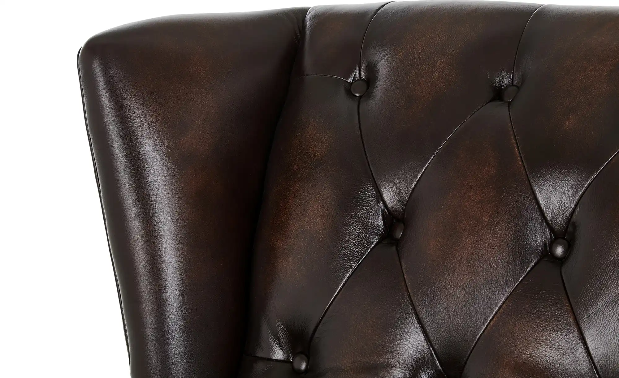 uno Relaxsessel aus Echtleder Chesterfield
