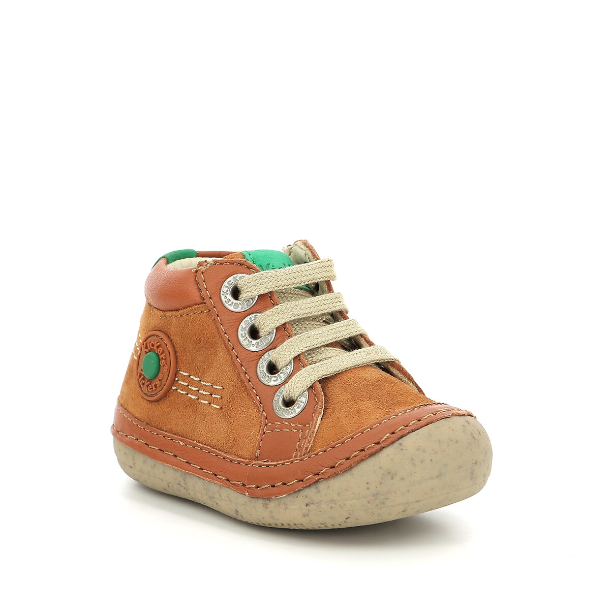 KICKERS<br>Botas de couro com cadarço Sonistreet