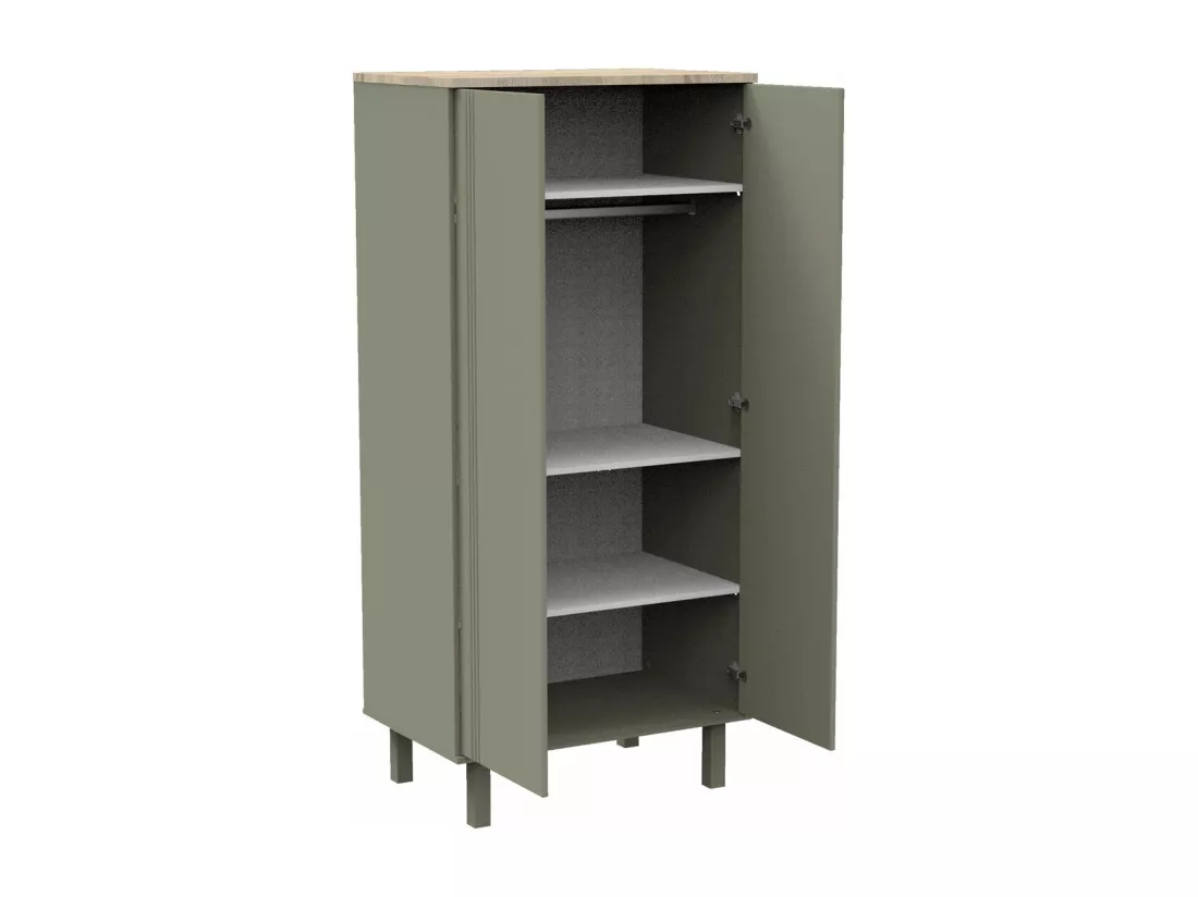 Armoire 2 portes Eléonore - Kaki