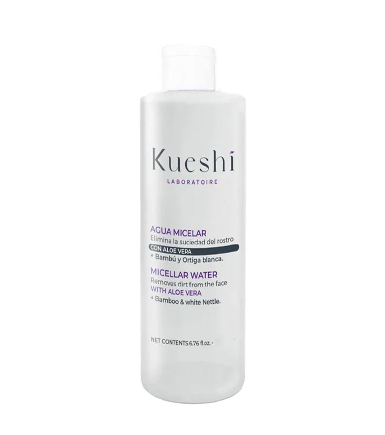 Kueshi - Água micelar com Aloe Vera, Bambu e Urtiga Branca