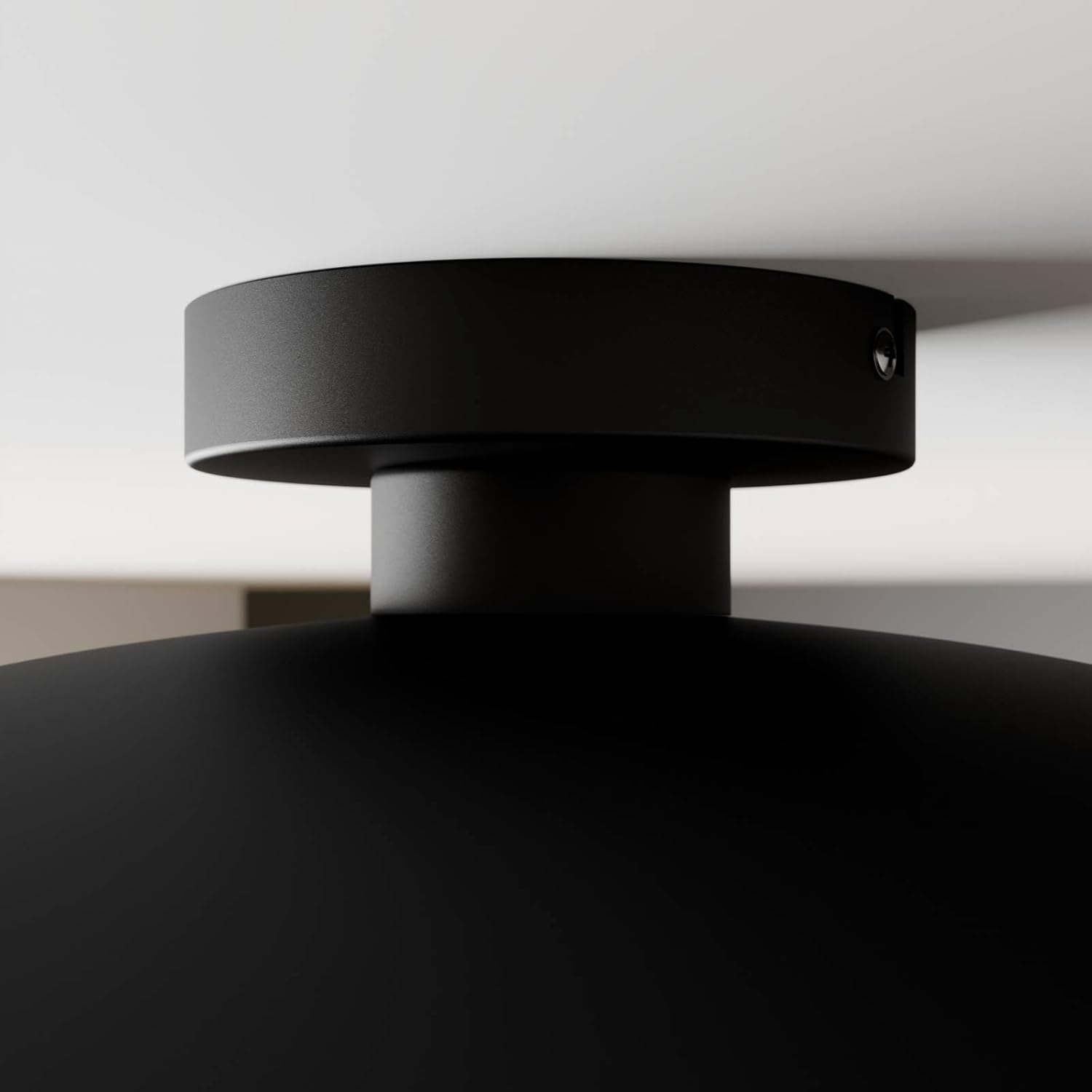 Lindby Deckenlampe schwarz, gold Ø 60 cm Deckenleuchte Metall 1x E27 ohne Leuchtmittel Deckenbeleuchtung Wohnzimmer Esszimmer Schlafzimmer