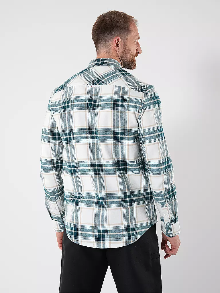 TOMMY JEANS Flanellhemd  weiss