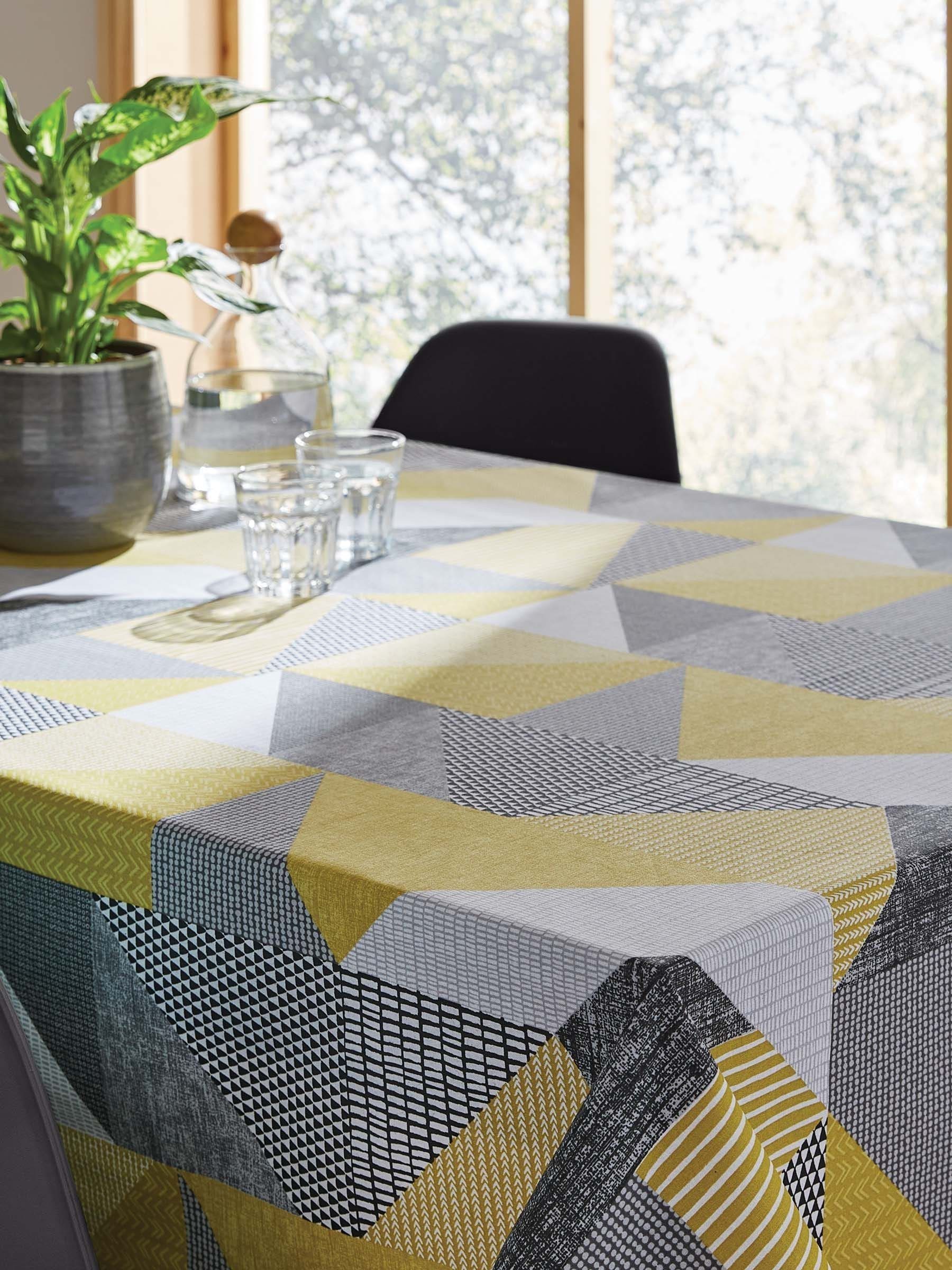 Catherine Lansfield Larsson Geo 100% Cotton Table Cloth