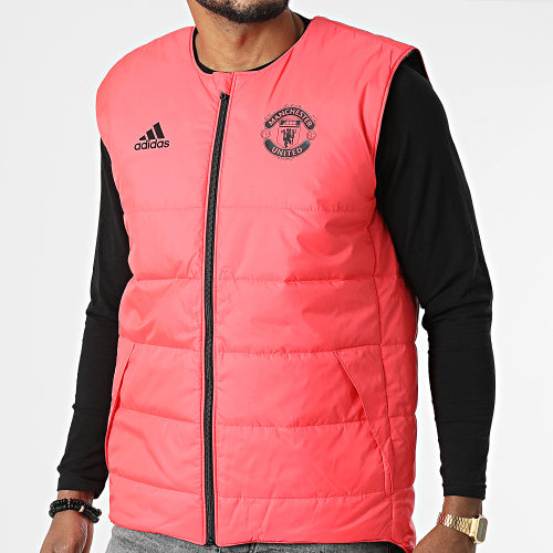 Doudoune Sans Manches Réversible Manchester United FC HG1248 Noir Rouge