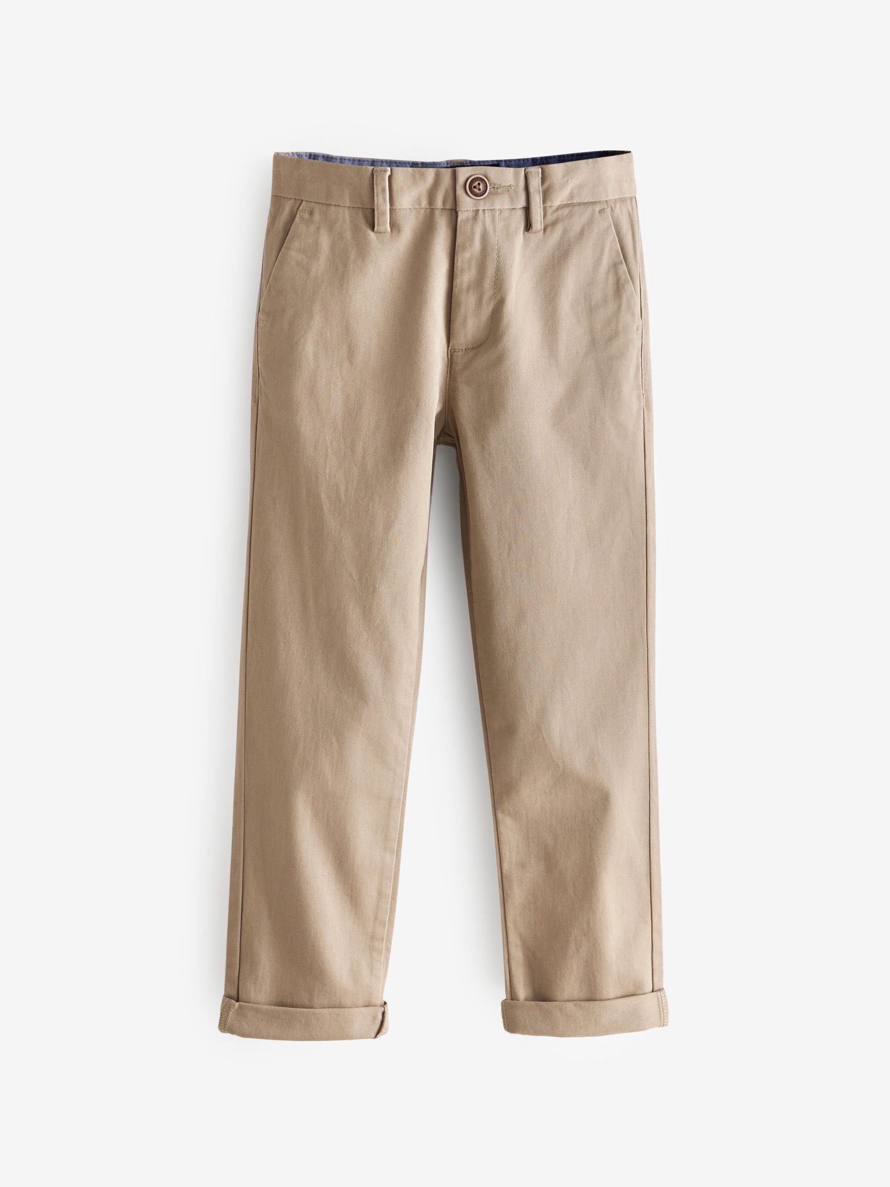 Pastelgeel - Stretchy chino's (3-17jr)