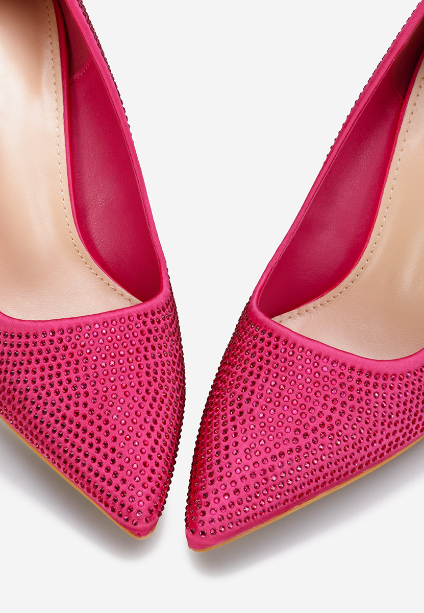 Chaussures à talon aiguille fuchsia Elina