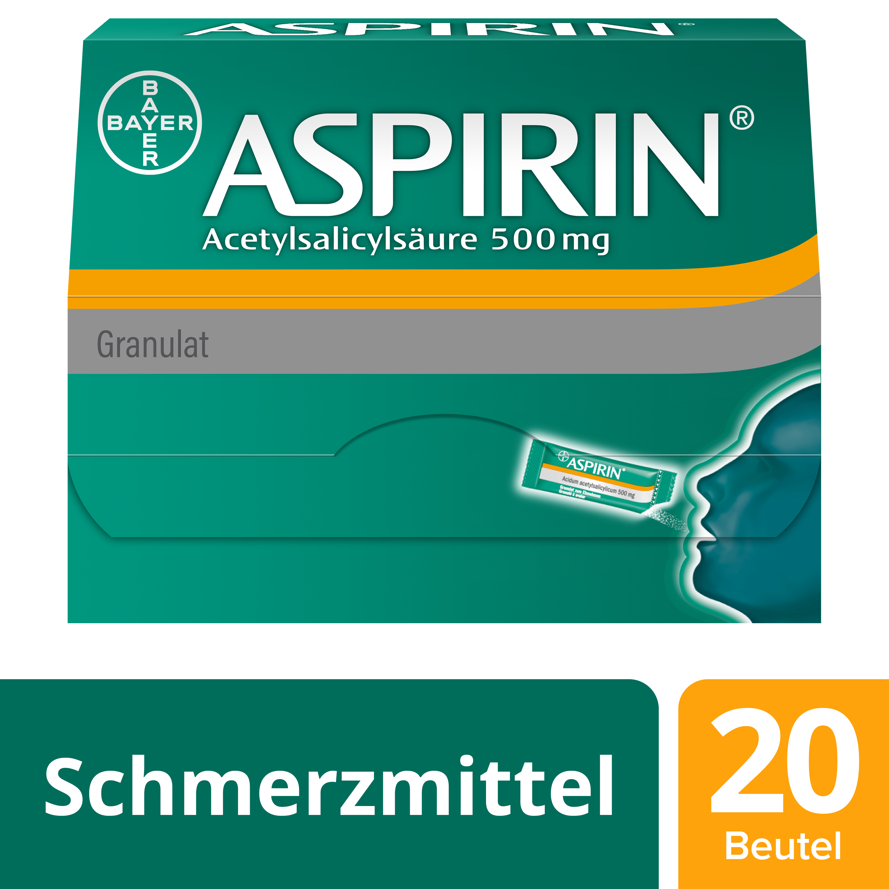 ASPIRINE Gran 500 mg Btl 20 Stk