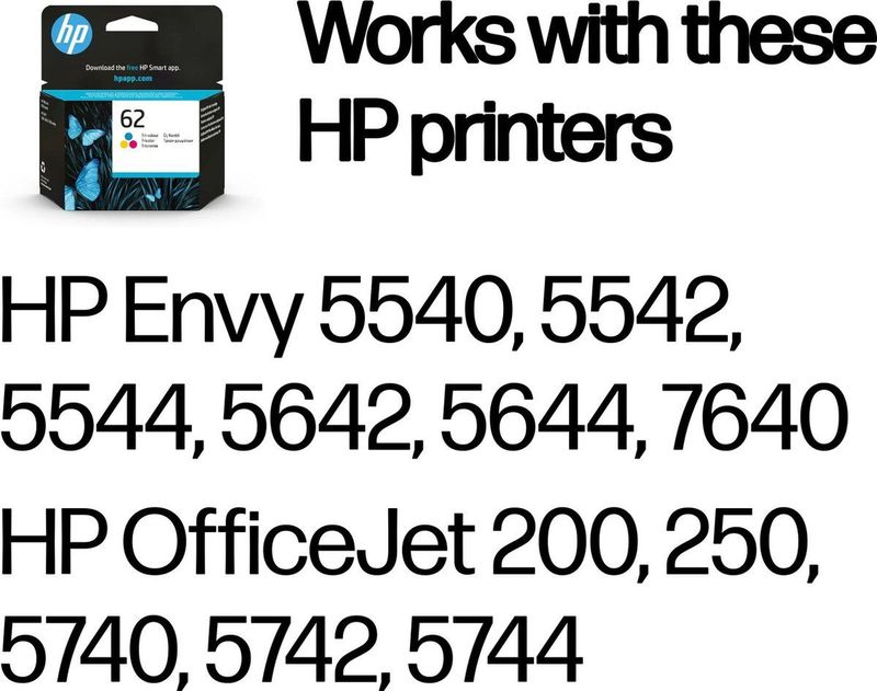 HP 62 Inktcartridge - Multicolour