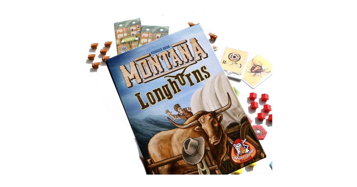 White Goblin GamesMontana: Longhorns Bordspel  (Nederlands, Uitbreiding, 2 - 4 spelers, 60 minuten, Vanaf 10 jaar)