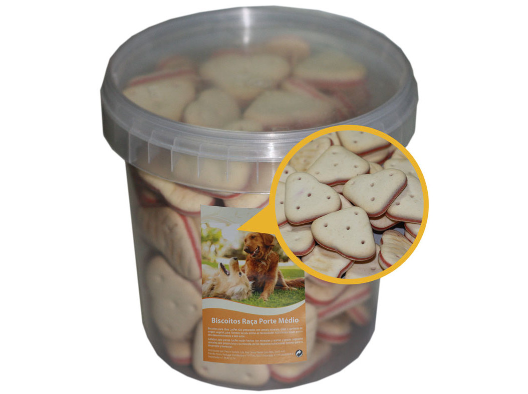 BISCOITOS RECHEADOS P/CÃO CORAÇÃO 450 GR