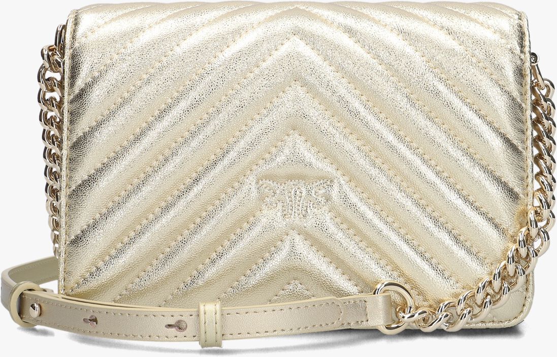 PINKO gouden pinko schoudertas love click mini metal